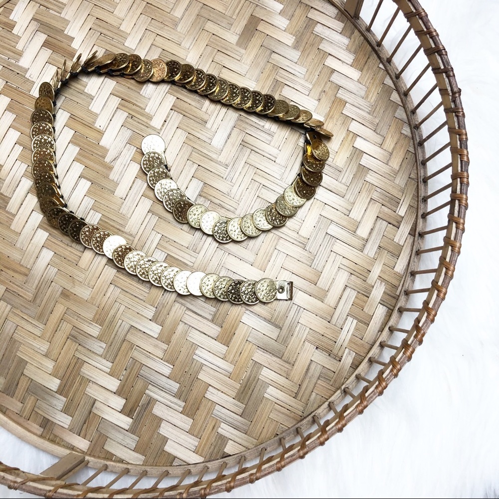 VINTAGE GOLD COIN BELT